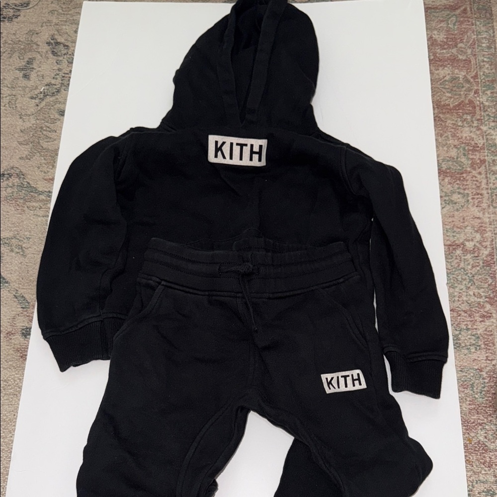 Kith Kids Black Joggers set